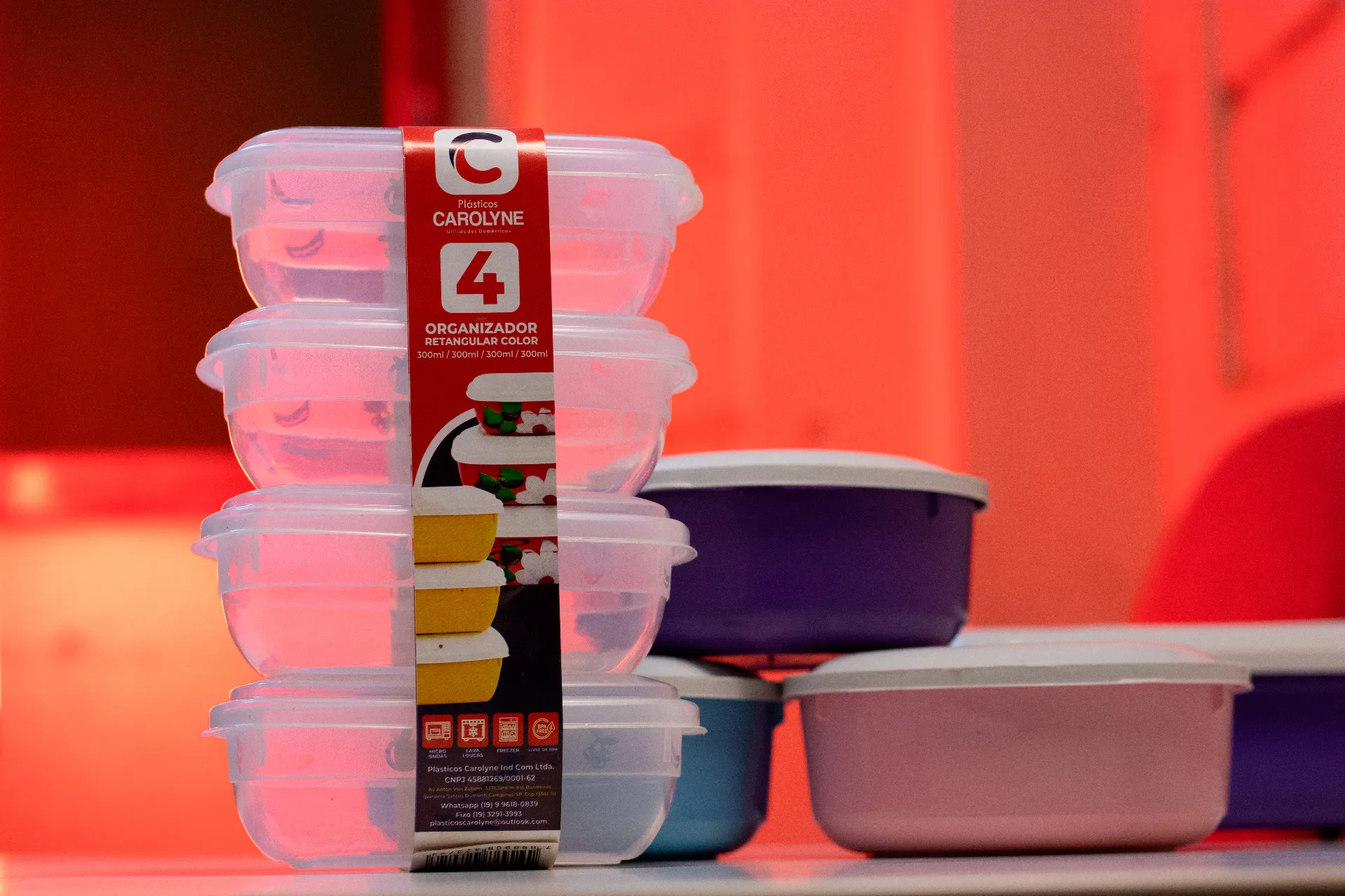 Kit organizador com 4 unidades